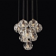 Подвесной светильник Restoration Hardware Boule De Cristal Round Cluster 24" Lacquered Burnished Brass