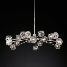 Подвесной светильник Restoration Hardware Boule De Cristal Round Cluster 24" Lacquered Burnished Brass