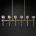 Подвесной светильник Restoration Hardware Boule De Cristal Round Cluster 24" Lacquered Burnished Brass