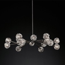 Подвесной светильник Restoration Hardware Boule De Cristal Round Cluster 24" Lacquered Burnished Brass