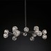 Подвесной светильник Restoration Hardware Boule De Cristal Round Cluster 24" Lacquered Burnished Brass