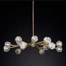 Подвесной светильник Restoration Hardware Boule De Cristal Round Cluster 24" Lacquered Burnished Brass