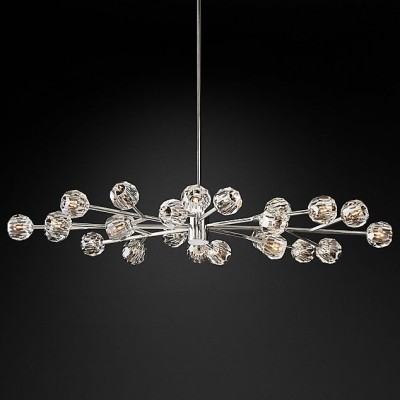 Подвесной светильник Restoration Hardware Boule De Cristal Round Cluster 24" Lacquered Burnished Brass