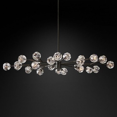 Подвесной светильник Restoration Hardware Boule De Cristal Round Cluster 24" Lacquered Burnished Brass