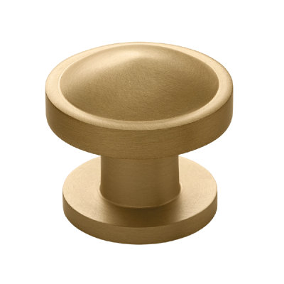 Ручка-кнопка Restoration Hardware Anson d3.2cm Lacquered Burnished Brass