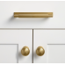 Ручка-кнопка Restoration Hardware Anson d3.2cm Lacquered Burnished Brass