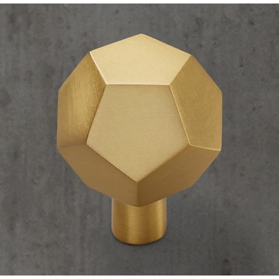 Ручка-кнопка Restoration Hardware Camden d.3.2 Lac.Burnished Brass