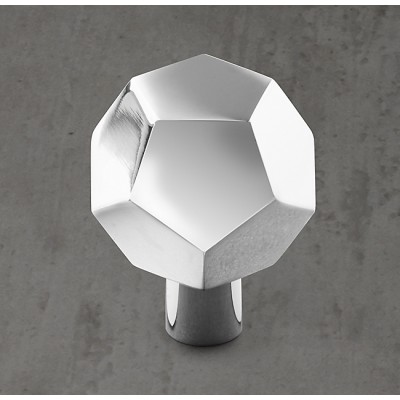 Ручка-кнопка Restoration Hardware Camden d.3.2 Polished Chrome