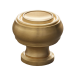 Ручка-кнопка Restoration Hardware Gilmore d.2.5cm Lacquered Burnished Brass