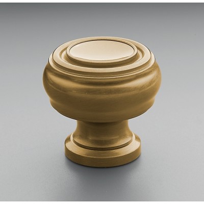Ручка-кнопка Restoration Hardware Gilmore d.3.2 Aged Brass