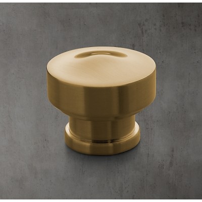 Ручка-кнопка Restoration Hardware Grafton d.3.2 Lacquered Burnished Brass