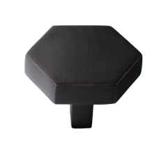 Ручка-кнопка Restoration Hardware Lambeth Hexagonal d.2.5cm Bronze
