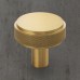 Ручка-кнопка Restoration Hardware Lambeth Knurled d.3.2 Polished Brass
