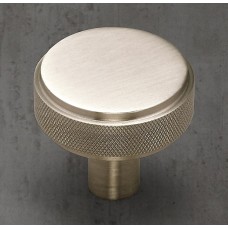 Ручка-кнопка Restoration Hardware Lambeth Knurled d.3.2 Satin Nickel