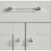 Ручка-кнопка Restoration Hardware Lambeth Smooth Crystal d.2.5cm Polished Chrome