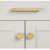 Ручка-кнопка Restoration Hardware Lambeth Smooth d2.5cm Lacquered Burnished Brass