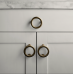 Ручка-кнопка Restoration Hardware Lenox d.4.4cm Polished Brass