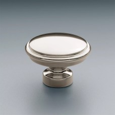 Ручка-кнопка Restoration Hardware Lugarno d.3.2 Polished Nickel