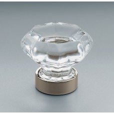 Ручка-кнопка Restoration Hardware Traditional Glass d.3.2 Polished Nickel