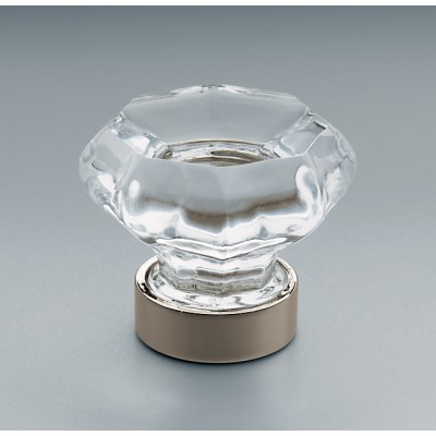 Ручка-кнопка Restoration Hardware Traditional Glass d.3.2 Polished Nickel