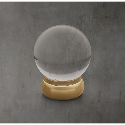 Ручка-кнопка Restoration Hardware Vintage d.2.5 Aged Brass