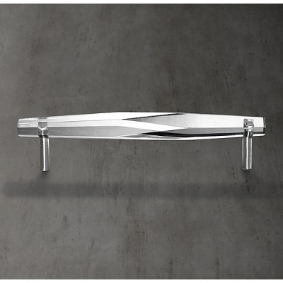 Ручка-скоба Restoration Hardware Camden Crystal L.20.3 Polished Chrome