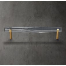 Ручка-скоба Restoration Hardware Camden Crystal L.7.6 Lac.Burnished Brass