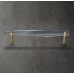 Ручка-скоба Restoration Hardware Camden Crystal L.7.6 Lac.Burnished Brass