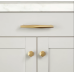 Ручка-скоба Restoration Hardware Camden L.7.6cm Lacquered Burnished Brass
