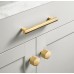 Ручка-скоба Restoration Hardware Dover L.20.3 Lac.Burnished Brass