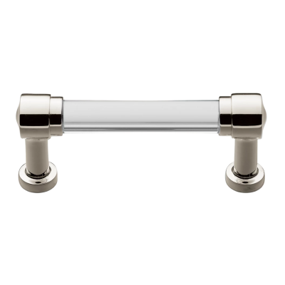 Ручка-скоба Restoration Hardware Grafton Glass L.10.2cm Polished Nickel