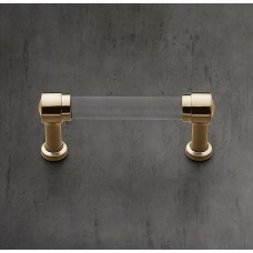 Ручка-скоба Restoration Hardware Grafton Glass L.15.2 Aged Brass