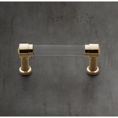 Ручка-скоба Restoration Hardware Grafton Glass L.15.2 Aged Brass