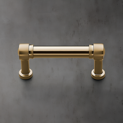 Ручка-скоба Restoration Hardware Grafton Metal L.10.2cm Lacquered Burnished Brass