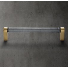 Ручка-скоба Restoration Hardware Lambeth Crystal L.15.2 Lac.Burnished Brass