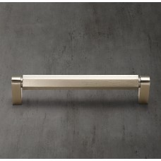 Ручка-скоба Restoration Hardware Lambeth Hex. L.20.3 Satin Nickel