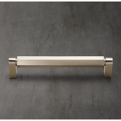 Ручка-скоба Restoration Hardware Lambeth Hex. L.20.3 Satin Nickel