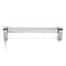 Ручка-скоба Restoration Hardware Lambeth Knurled Crystal L.15.2 Polished Chrome