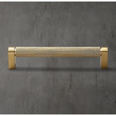 Ручка-скоба Restoration Hardware Lambeth Knurled L.60.9 Lac.Burnished Brass