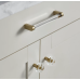 Ручка-скоба Restoration Hardware Lambeth Smooth Crystal L.10.2cm Lacquered Burnished Brass