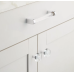 Ручка-скоба Restoration Hardware Lambeth Smooth Crystal L.10.2cm Polished Chrome