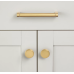 Ручка-скоба Restoration Hardware Lambeth Smooth L.10.2cm Lacquered Burnished Brass