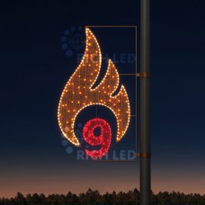Панно световое День Победы RL-KN-9-3 RL-KN-9-3-WWR-dGdR