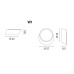 Настенный/Потолочный светильник Rotaliana Openeye W1 chrome