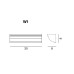 Настенный светильник Rotaliana Cornice W1 chrome