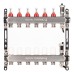 Коллектор Royal Thermo нерж. в сборе с расходомерами 1quot; ВР-3/4quot; НР с автомат. воздухоотвод-ми 6 вых.