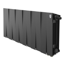 Радиатор биметаллический Royal Thermo PianoForte 300 Чёрный VR80 - 12 секц.