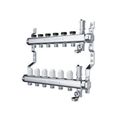 Коллектор Royal Thermo коллектор RTE универ. 6 вых.+ узел RoyalMix OPTIMAL