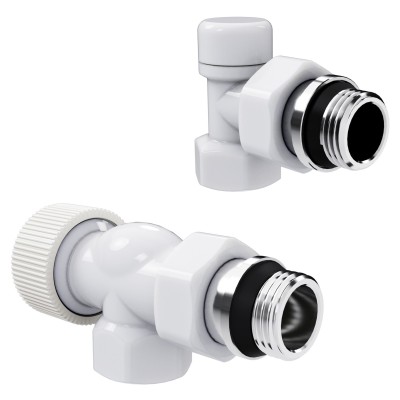 Набор термостатический осевой Royal Thermo Design 1/2quot;М30х1,5 (Белый)