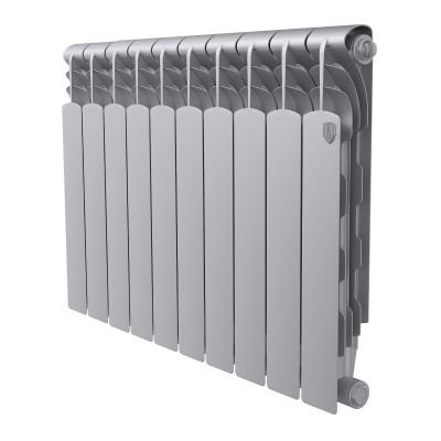 Радиатор биметаллический Royal Thermo Revolution B 500 Серебристый – 10 секц.